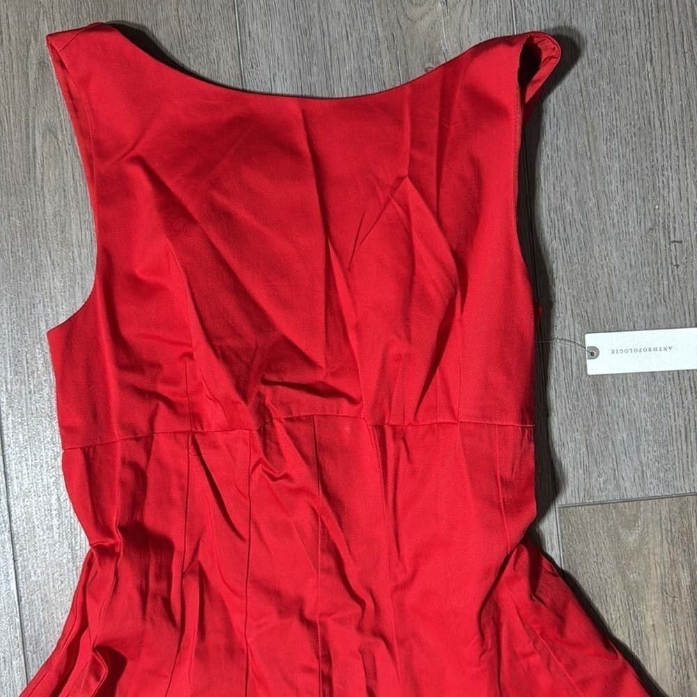NWT! By Anthropologie Boat-Neck Drop-Waist Midi Dress -Multiple Sizes 💎 - Picture 9 of 11